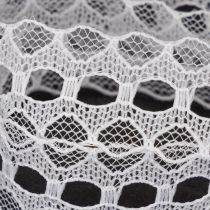 Product Cotton Lace Ribbon with Delicate Border 25mm x 10m White