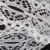 Product Cotton Lace Ribbon on Roll 25mm x 10m for DIY and Decorations, White