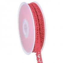 Product Lace ribbon pink decorative ribbon lace W12mm L20m