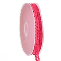 Product Decorative ribbon pink decorative ribbon lace W9mm L20m