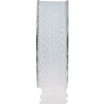 Product Lace Ribbon Gift Ribbon White Decorative Ribbon Lace 28mm 20m