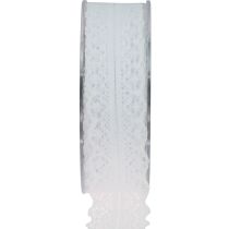 Product Lace ribbon gift ribbon white decorative ribbon lace 28mm 20m