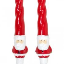 Product Taper candles Santa Claus Christmas candle 26cm 2pcs