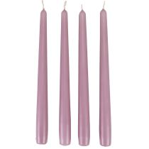 Tapered candles Wenzel candles lilac 250/23mm 12pcs