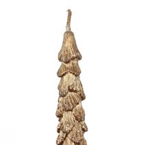 Taper Candles Brown Metallic Candles Christmas Candles 25cm 2pcs