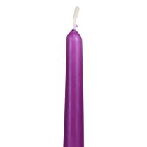 Tapered candles Wenzel candles purple 250/23mm 12pcs