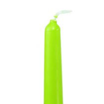 Pointed candles 250/23 light green 12pcs.