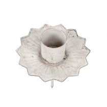Product Taper candle holder for sticking Ø7cm cream 4pcs