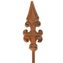 Product Garden stake rustic decoration lily lance in antique design for outdoor use 60cm 2pcs