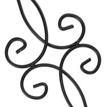 Product Garden stake with ornate design, decorative shape and stylish metal ball, 90cm, 2 pieces