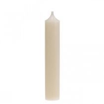 Taper candle white cream candle decoration 120mm / Ø21mm 6pcs