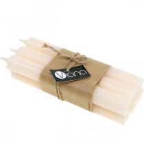 Product White Cream Taper Candle, Wax Candles, 180mm/Ø21mm, 6 Pieces