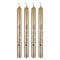 Product Christmas candles, stick candles, Christmas cream, 25 cm, 4 pieces