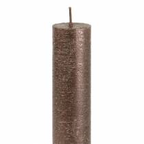 Product Taper Candles Solid Colored Copper Metallic 34mm×240mm 4 Pcs