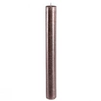 Product Taper candles dyed copper lacquered 34x300mm 4 pcs
