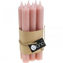 Product Pink Taper Candles Wax Ø21/170mm Set of 6 for Boho Home Décor