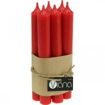 Product Taper Candles Red Candles Candle Decoration Christmas Ø21/170mm 6 Pcs