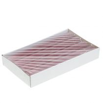 Product Taper candles dyed old pink 34mm x 240mm 4 pcs