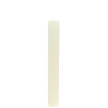 Product Taper Candles Solid Colored Cream 34mm x 240mm 4 Pcs