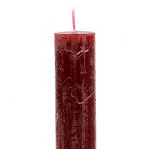 Product Taper Candles Solid Colored Dark Red 34mm x 240mm 4 Pcs