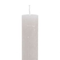 Product Taper Candles Solid Colored Gray 34mm x 240mm 4 Pcs