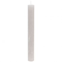 Product Taper Candles Solid Colored Gray 34mm x 300mm 4 Pcs