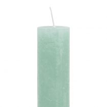 Product Candles colored through light green 34mm x 300mm 4pcs