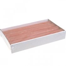 Product Taper candles colored Orange Peach 34×240mm 4pcs