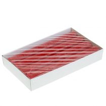 Product Red Solid-Coloured Taper Candles 34mm x 240mm - Set of 4
