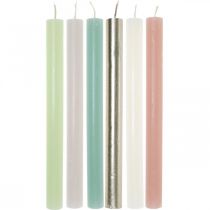 Product Stick candles, solid-colored, various colors, 21×240mm, 12 pieces