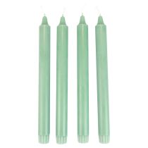 PURE Taper Candles Green Emerald Wenzel Candles 250/23mm 4pcs