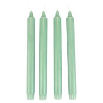 Product PURE Taper Candles Green Emerald Wenzel Candles 250/23mm 4pcs