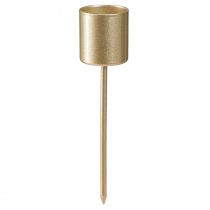 Product Stick candle holder matt gold candle holder for sticking 11cm 16 pcs
