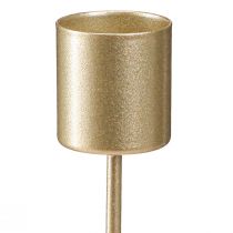 Product Stick candle holders, matte gold, for inserting, Ø24mm, 11cm, 16 pieces