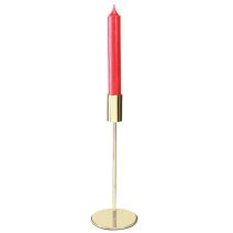 Product Gold metal candle holder modern 21.5cm 4 pieces