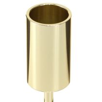 Product Gold metal candle holder modern 21.5cm 4 pieces