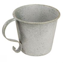 Product Candle holder vintage cup candle holder metal grey Ø9.5cm H8cm 3pcs