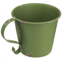 Product Candle holder vintage cup metal decoration green Ø9.5cm H8cm 3pcs