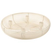 Product Candle holder for 4 candles, candle bowl cream Ø29cm
