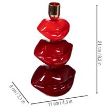 Product Glossy Lip Candle Holder, Modern Design, 21cm