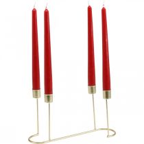 Product Candlestick, candle holder Advent wreath 26cm H14.5cm
