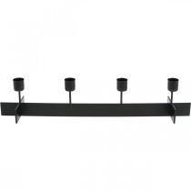 Product Candlestick black, candlestick advent wreath 40cm H8cm