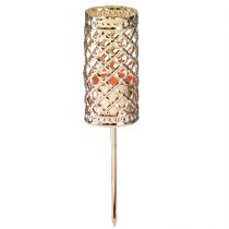 Product Stick candle holder gold Ø24mm H10cm 4 pcs