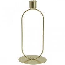 Product Candlestick Oval Candlestick Gold Ø10cm H21cm