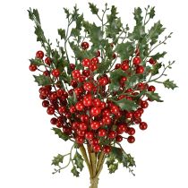 Product Holly Christmas branch berries Ilex artificial 45cm 6 pcs