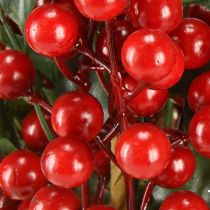 Product Holly Christmas branch berries Ilex artificial 45cm 6 pcs