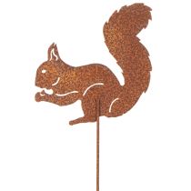 Product Rustic Metal Squirrel Garden Stake Set – 52cm, 2 Pieces