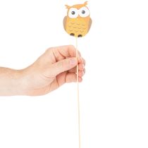 Product Wooden Owl Plant Stakes for Flower Arrangements and Pots, 31cm, Set of 12