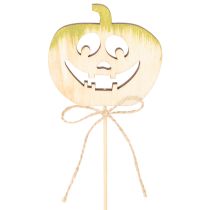 Product Wooden Pumpkin Picks with Faces, 31cm, 12-Pack – Halloween and Autumn Decoration