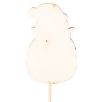 Product Wooden Santa Picks for Festive Arrangements and Potted Plants 31cm - Set of 12